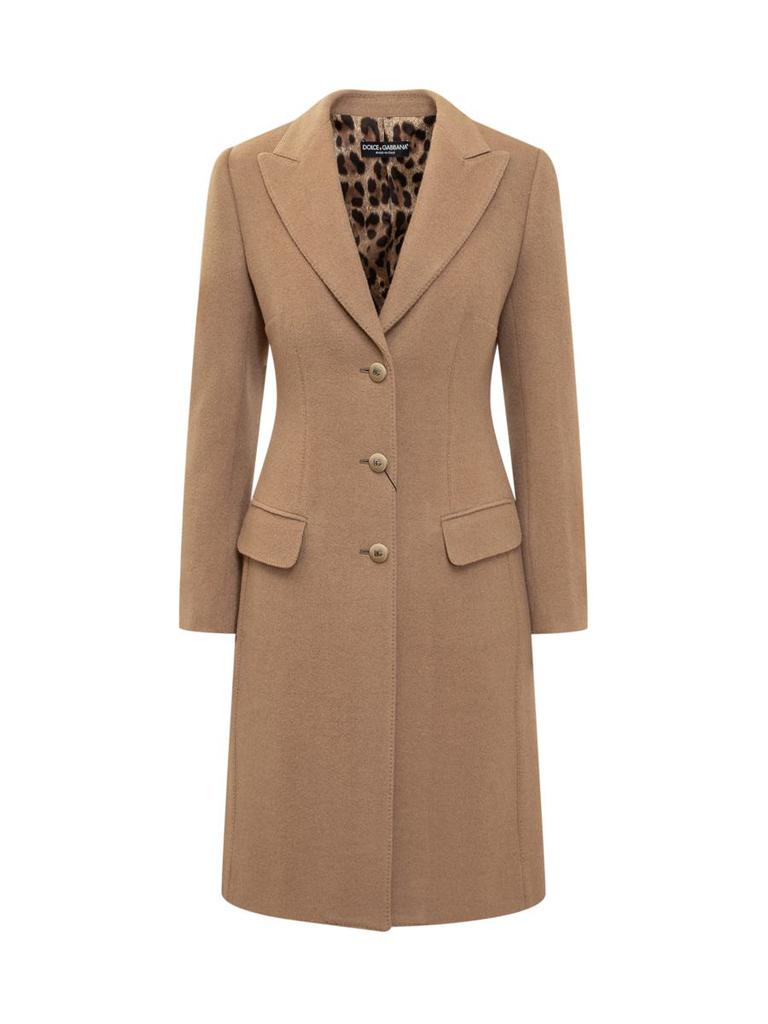 Dolce & Gabbana Dolce & Gabbana Camel Wool Coat