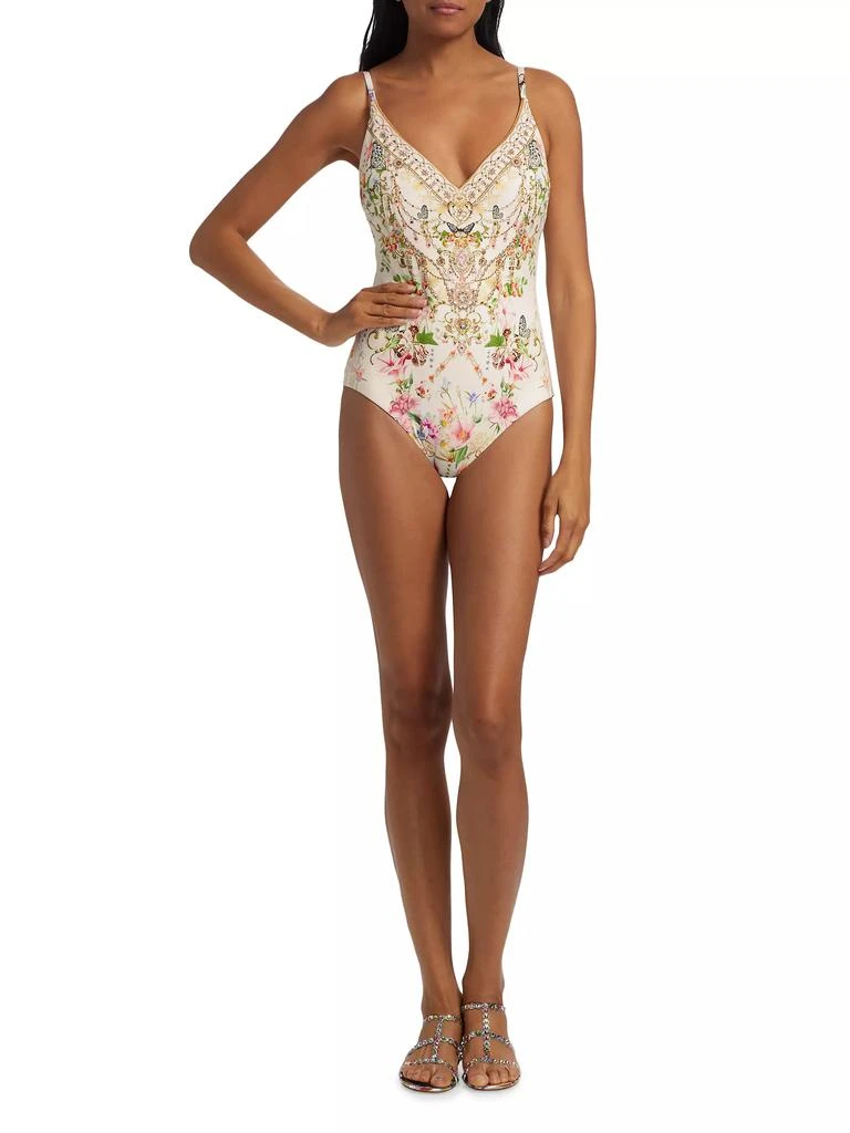 Camilla Printed V-Neck One-Piece Swimsuit 2