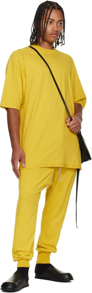 Rick Owens Yellow Concordians Drawstring Sweatpants 4
