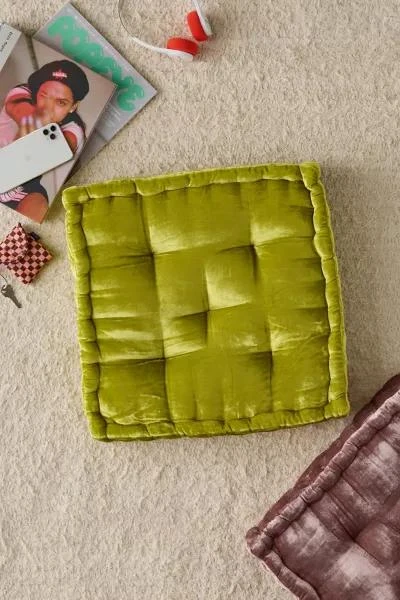 Urban Outfitters Ruthie Velvet Floor Pillow 1