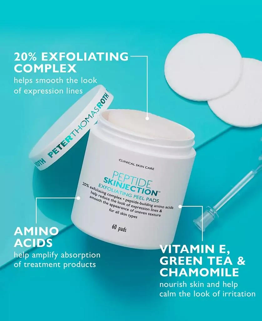Peter Thomas Roth Peptide Skinjection Exfoliating Peel Pads, 60 pads 5