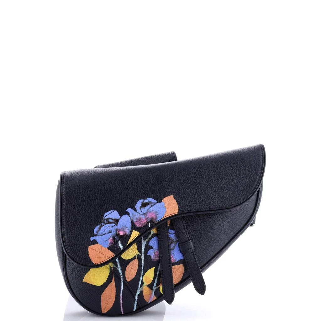 Dior Alex Foxton Floral Saddle Crossbody Bag Printed Leather 2