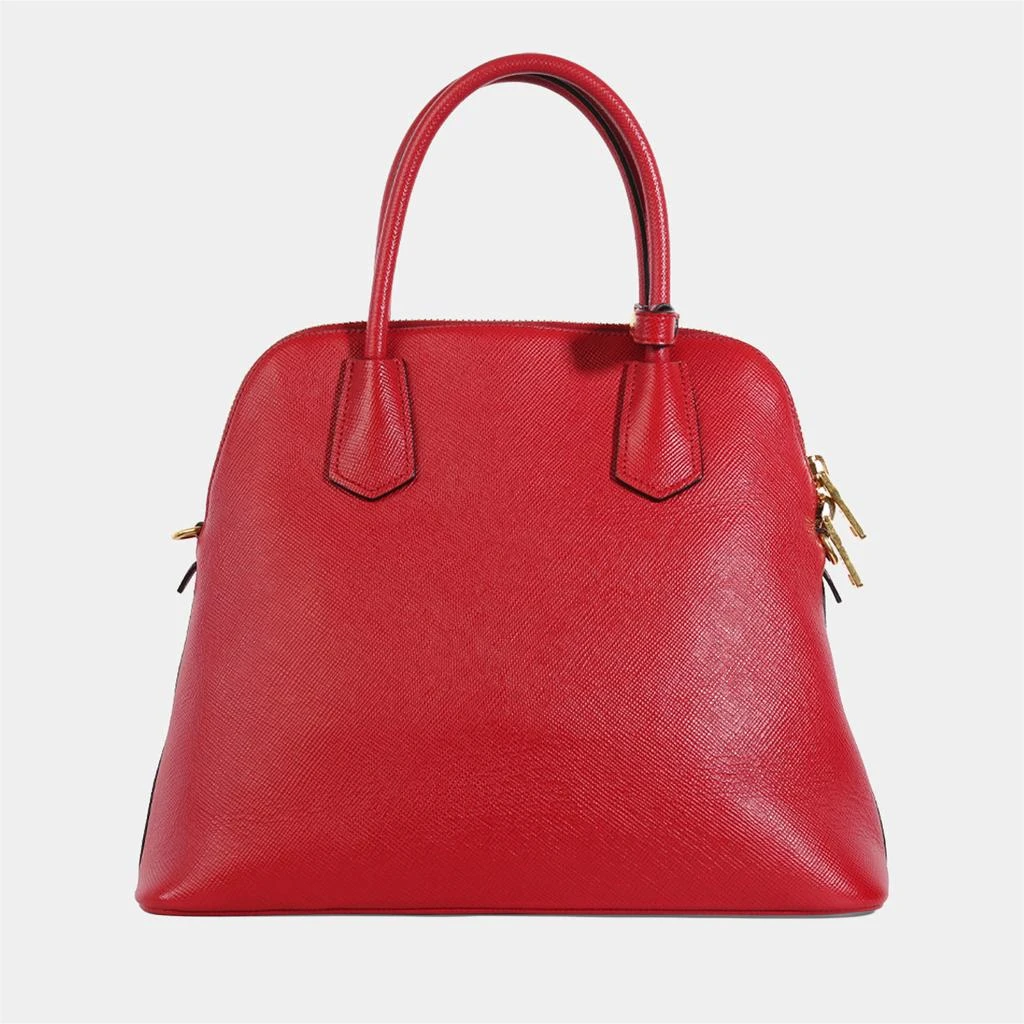 Prada Prada Red Saffiano Leather Medium Dome Satchel Bag 3