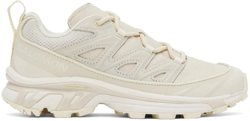 Salomon Beige XT-6 Expanse Leather Sneakers 1