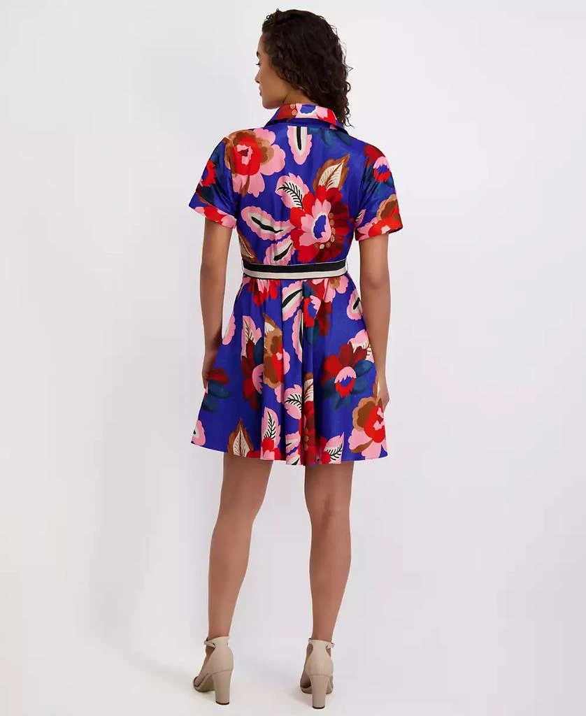 Kensie Women's Printed Short-Sleeve Shirtdress 3