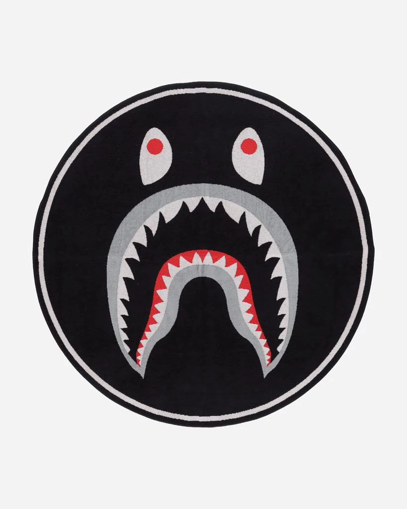 A Bathing Ape Shark Floor Rug Black 1