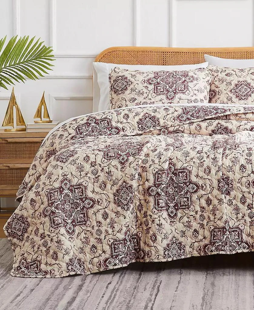 SOUTHSHORE FINE LINENS Persia Oversized 3 Piece Quilt Set 3