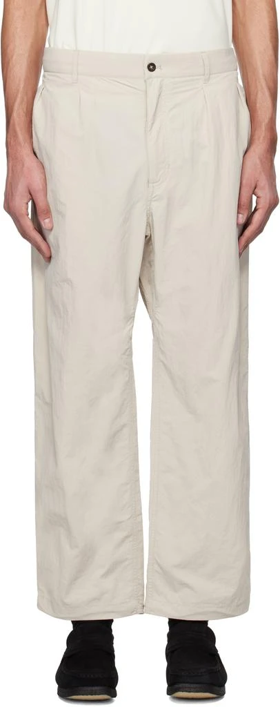 Nanamica Beige Deck Trousers 1