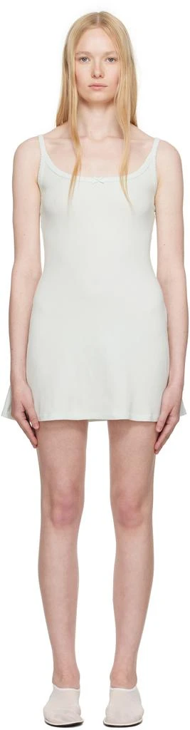 SKIMS Blue Drop Needle Pointelle Cami Minidress