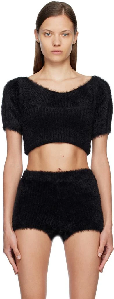MM6 Black Modular Sweater 1