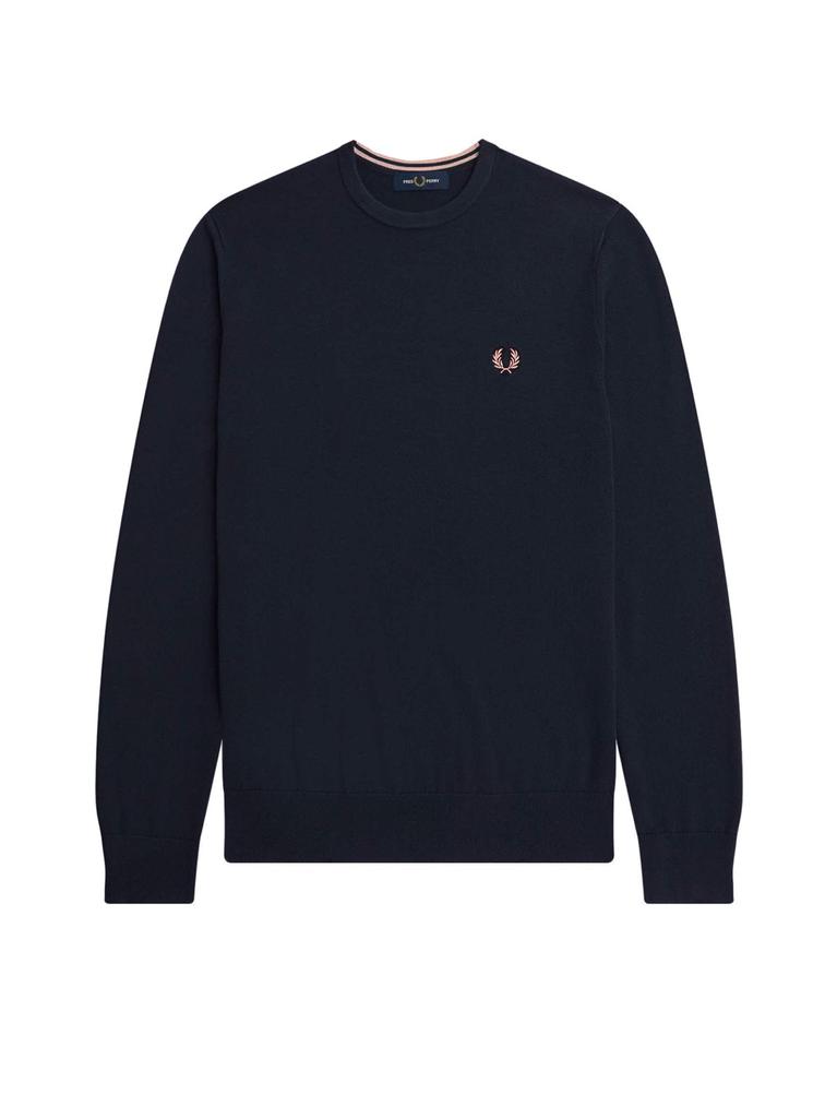 Fred Perry Laurel Wreath Mock Neck Jumper - Sweaters - BeyondStyle