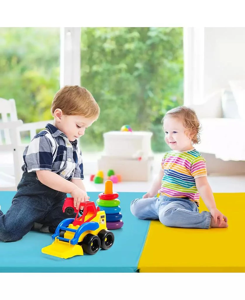 GOUUN 5-Panel Folding Gymnastics Mat for Kids 8