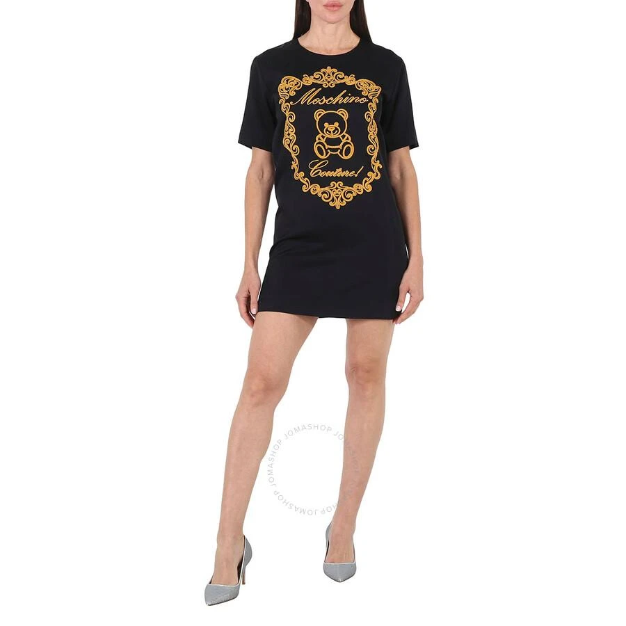 chinese dress ladies Moschino Girls Love Jersey Dress in Black 12 Yrs main image 1