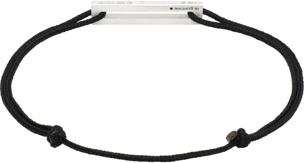 Le Gramme Black Lacquered Cord 'Le 1.7g' Bracelet 2