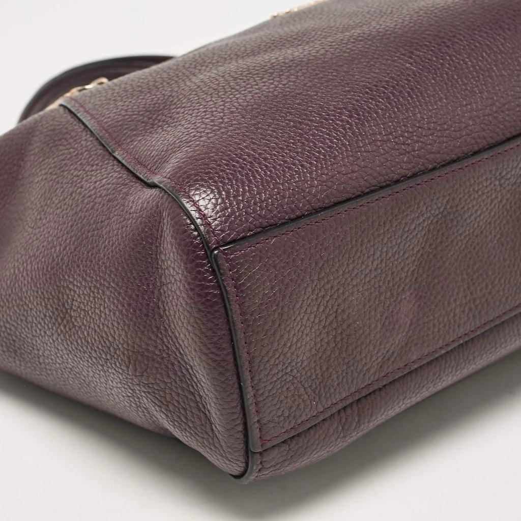 Coach Coach Purple Pebbled Leather Prairie Satchel 12