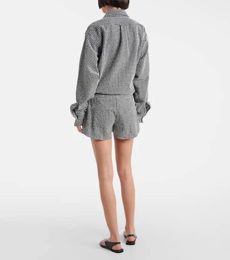 Hunza G Gingham seersucker shorts 3