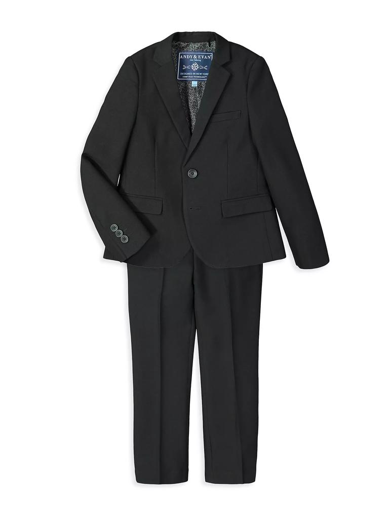 Andy & Evan Boy's 2-Piece Twill Suit Set