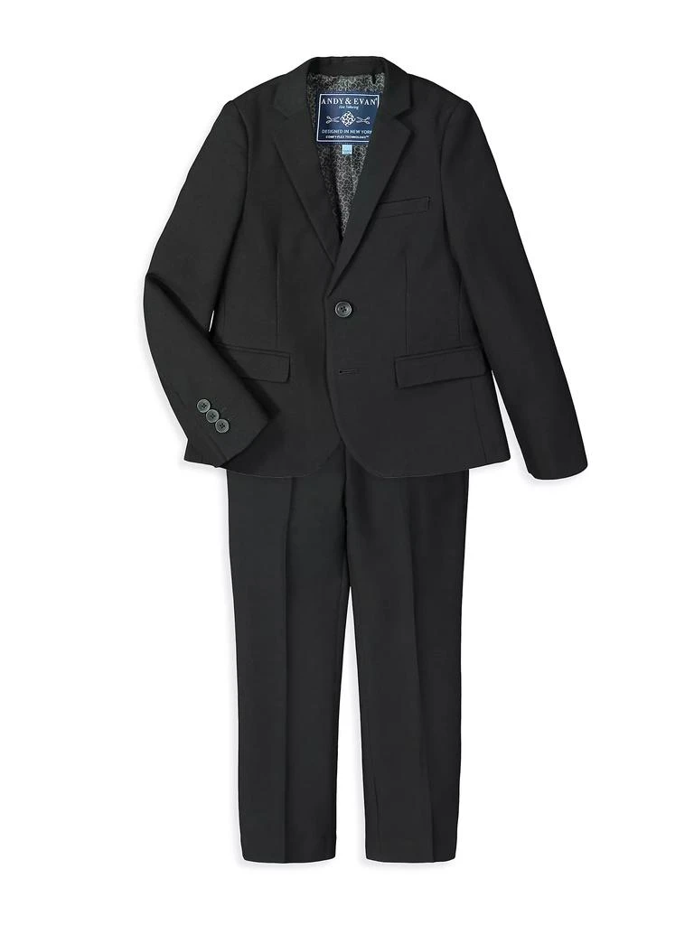 Andy & Evan Boy's 2-Piece Twill Suit Set 1