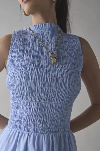 Kiss The Sky Kiss The Sky High-Neck Smocked Sleeveless Maxi Dress 2