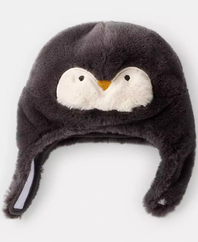 Carter's Baby Boys or Baby Girls X-Mas Penguin Crochet Hat