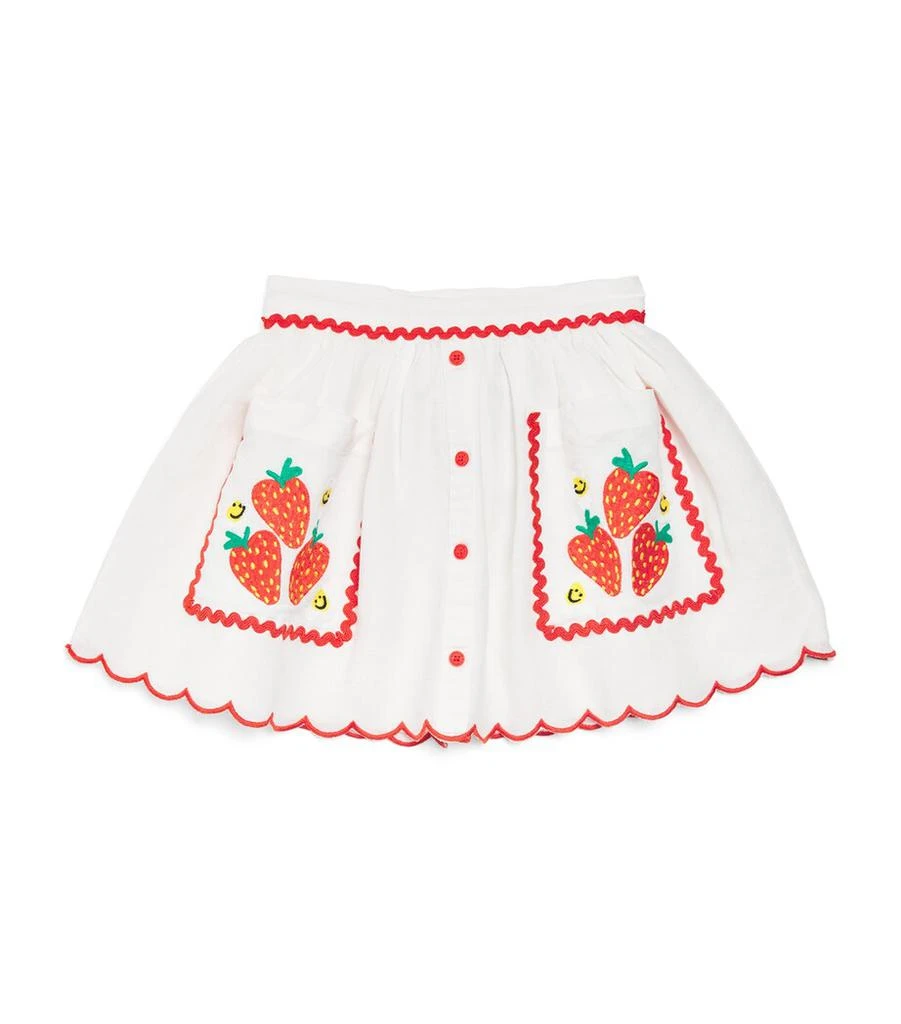 Stella McCartney Cotton Embroidered Strawberry Skirt (3-14+ Years) 1