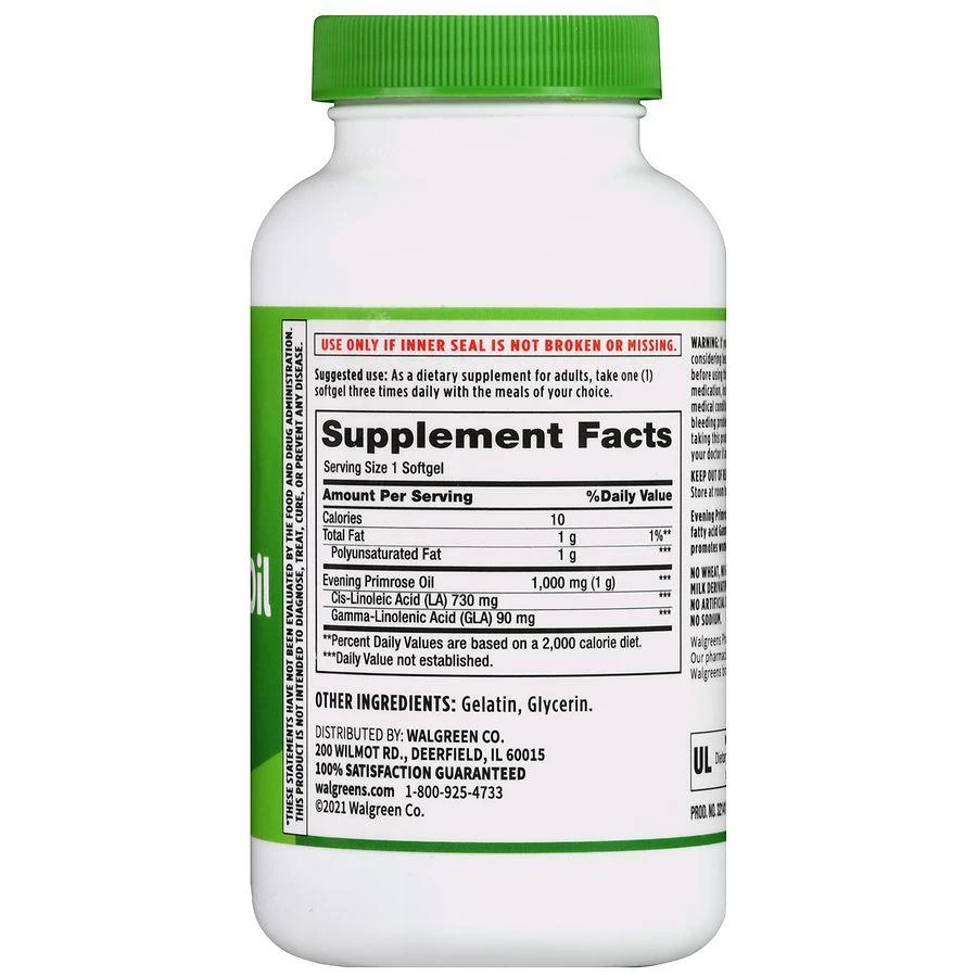 Walgreens Rapid Release Evening Primrose 1000 mg Softgels 3