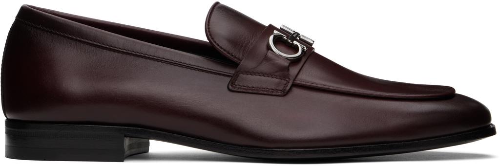 ★関税込み★ FERRAGAMO DARK BROWN LEATHER GANCINI LOAFERS Gancini buckle loafer - Men | Ferragamo