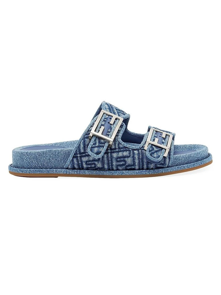 Fendi FF Feel Denim Sandals 1