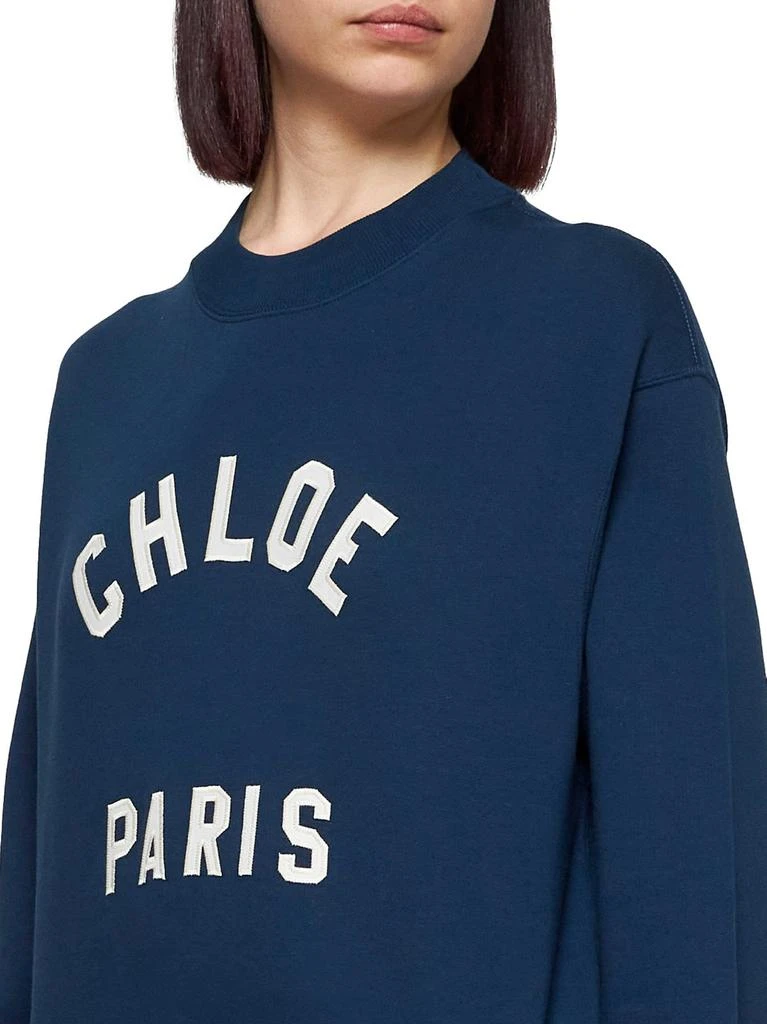 Chloé Chloé Logo Printed Mock-Neck Sweatshirt 5