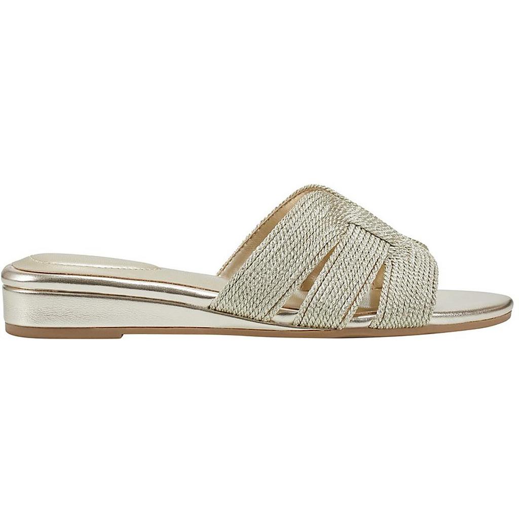 Bandolino Kaylor 2 Womens Faux Leather Braided Slide Sandals