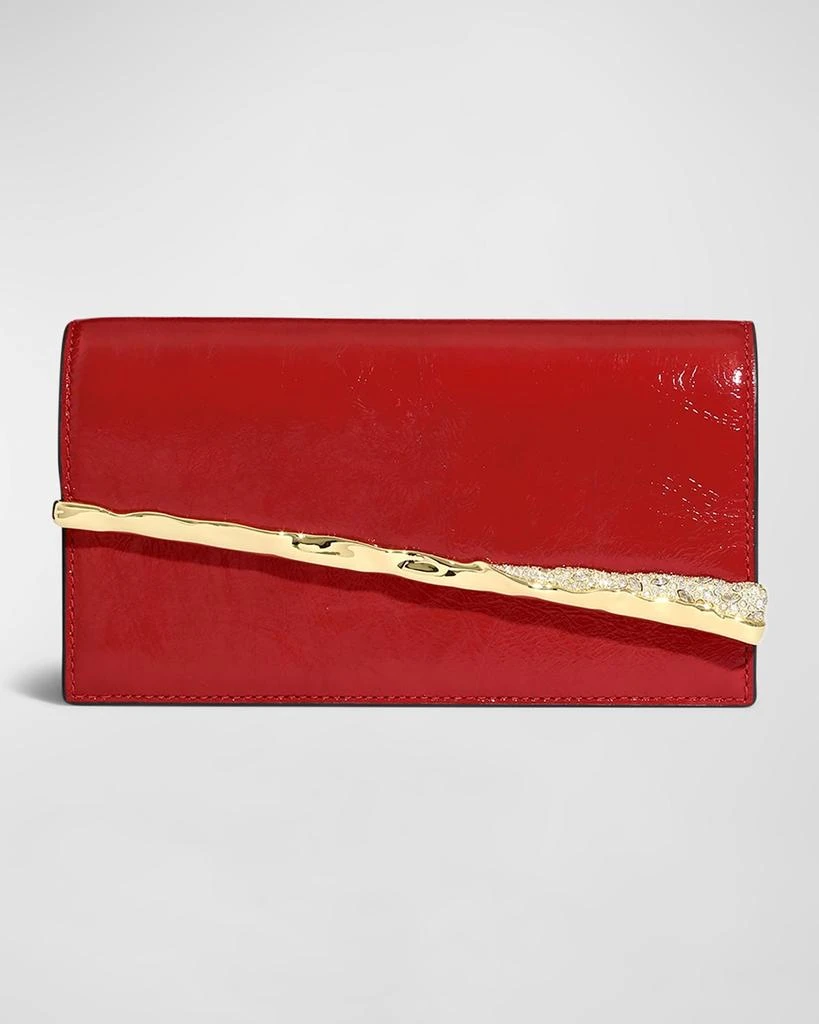 Alexis Bittar Golden Angular Convertible Leather Crossbody Bag 1