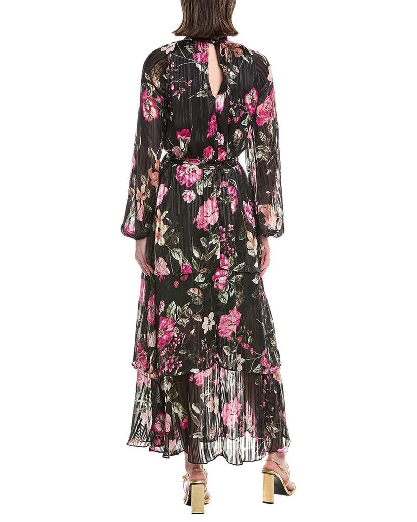 rachel roy dresses Rachel Roy Women's Solana Printed Tiered Ruffle Dress Metallic Maxi Dresses