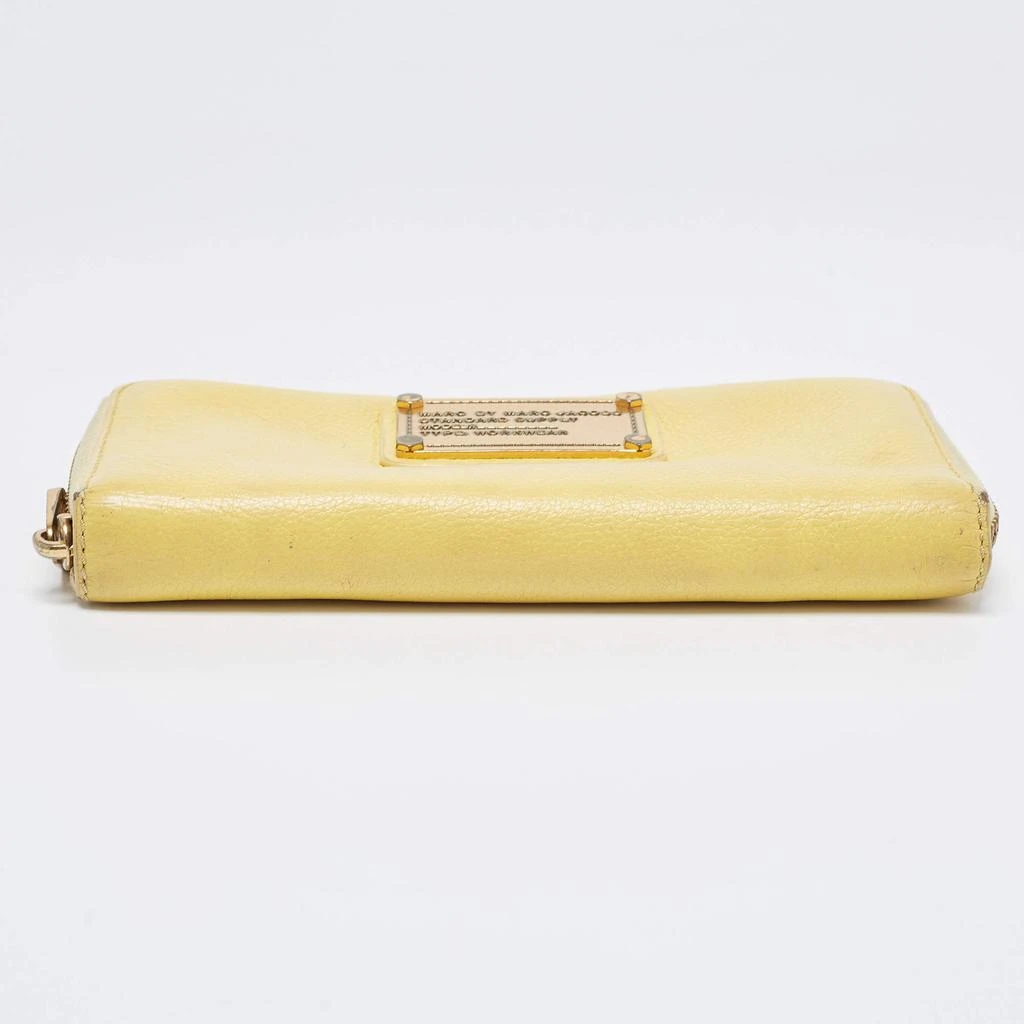 Marc Jacobs Marc by Marc Jacobs Yellow Leather Classic Q Zip Around Wallet 7