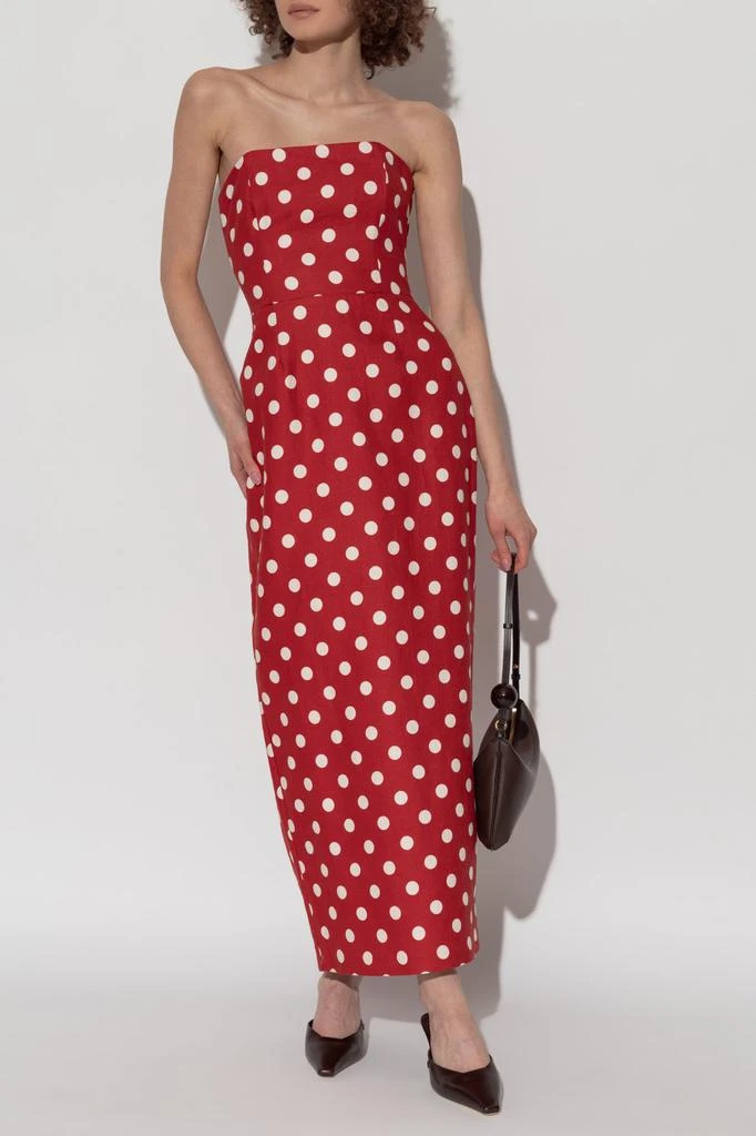 Posse POSSE Strapless Polka Dot Maxi Dress 2