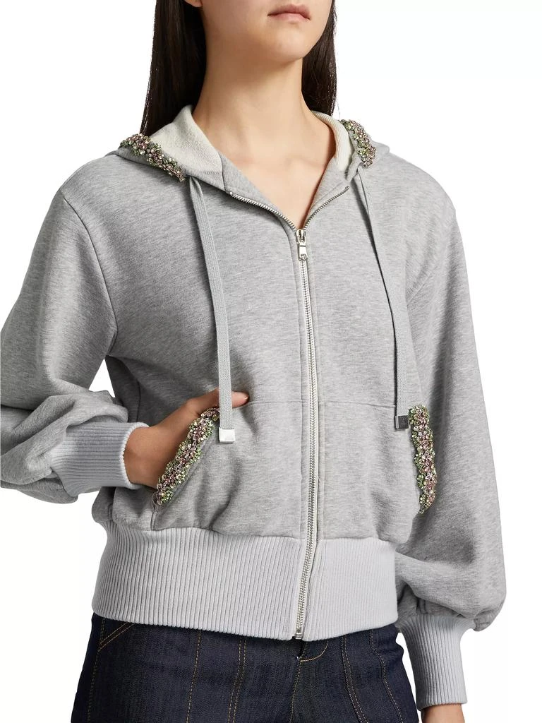 Cinq à Sept Maddie Crystal-Embellished Zip Hoodie 6