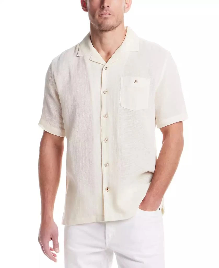 Weatherproof Vintage Men's Airtex Regular-Fit Textured Button-Down Camp Shirt 2