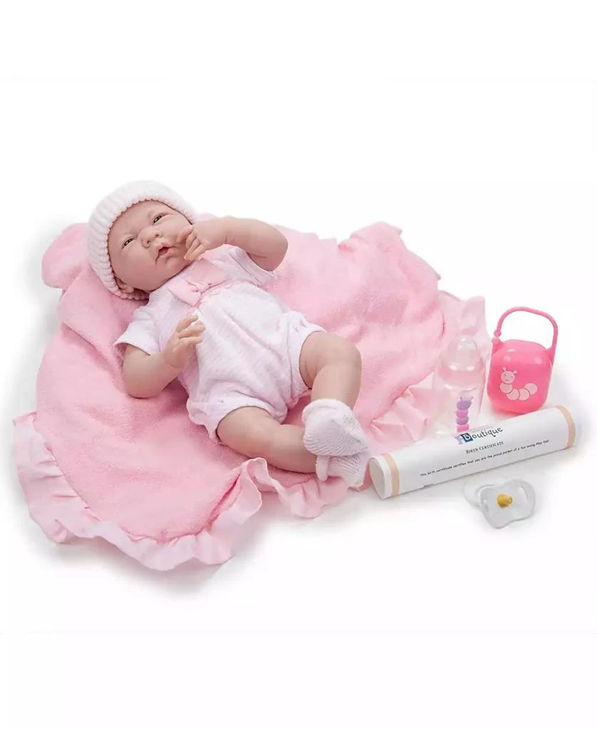 JC TOYS La Newborn Nursery 15.5" Soft Body Baby Doll Pink Outfit
