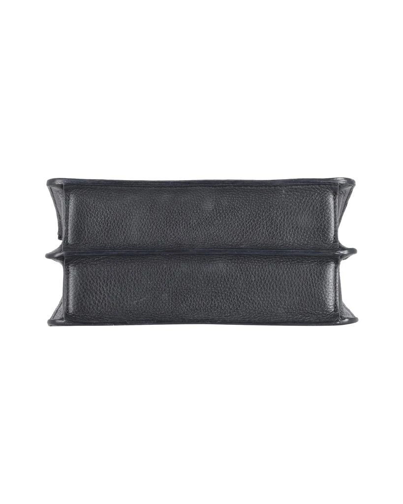 Mulberry Harlow Satchel Crossbody Bag in Black Grained Leather 5