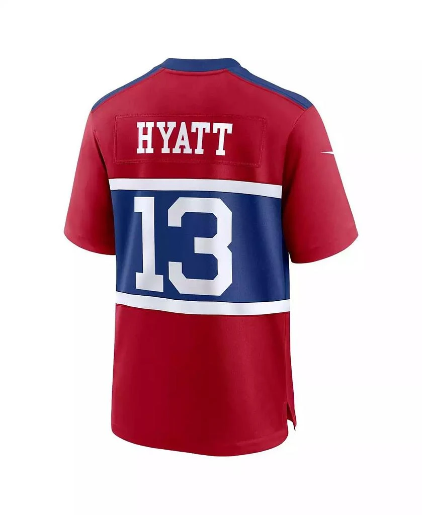 NIKE Big Boys and Girls Jalin Hyatt Century Red New York Giants Alternate Player Game Jersey 3