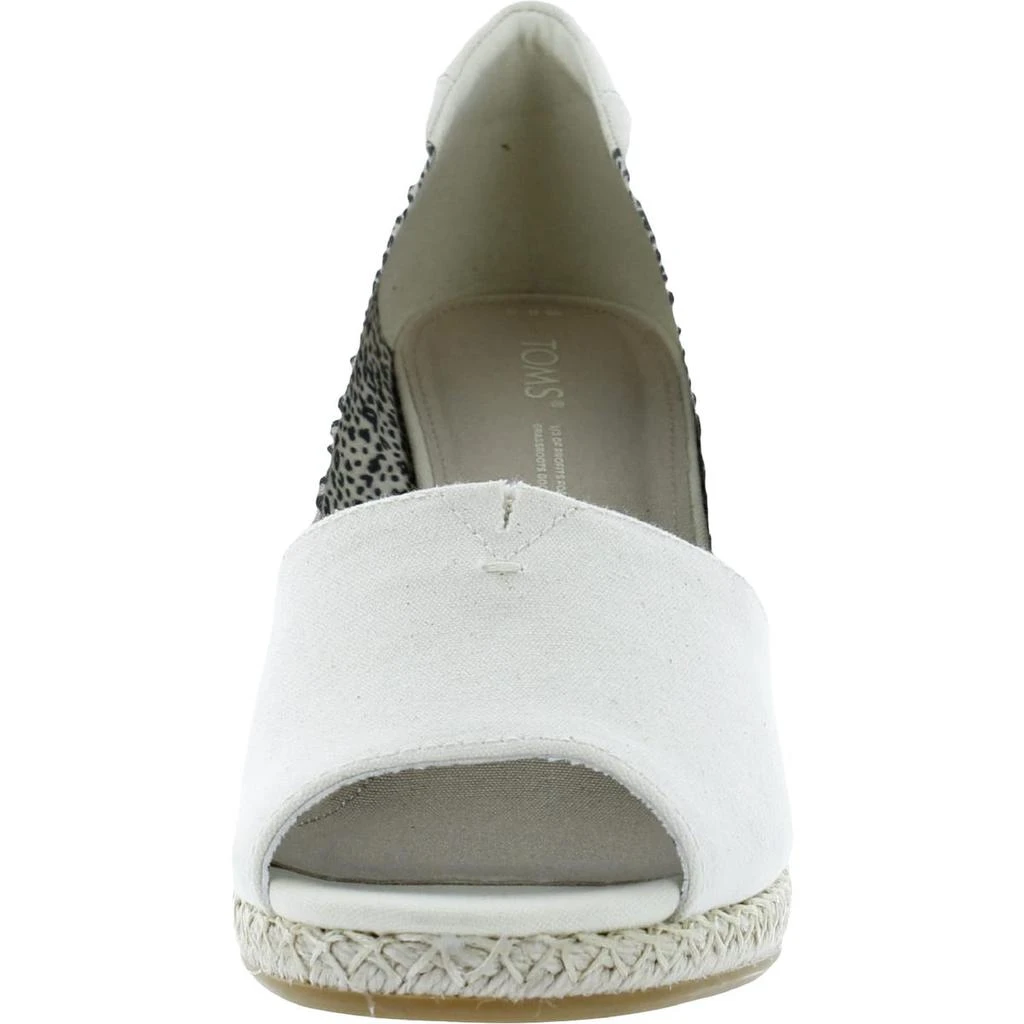 TOMS Michelle Womens Canvas Slip On Espadrilles 3