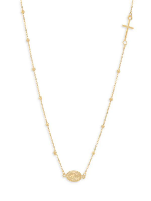Saks Fifth Avenue 14K Yellow Gold Station Necklace 1