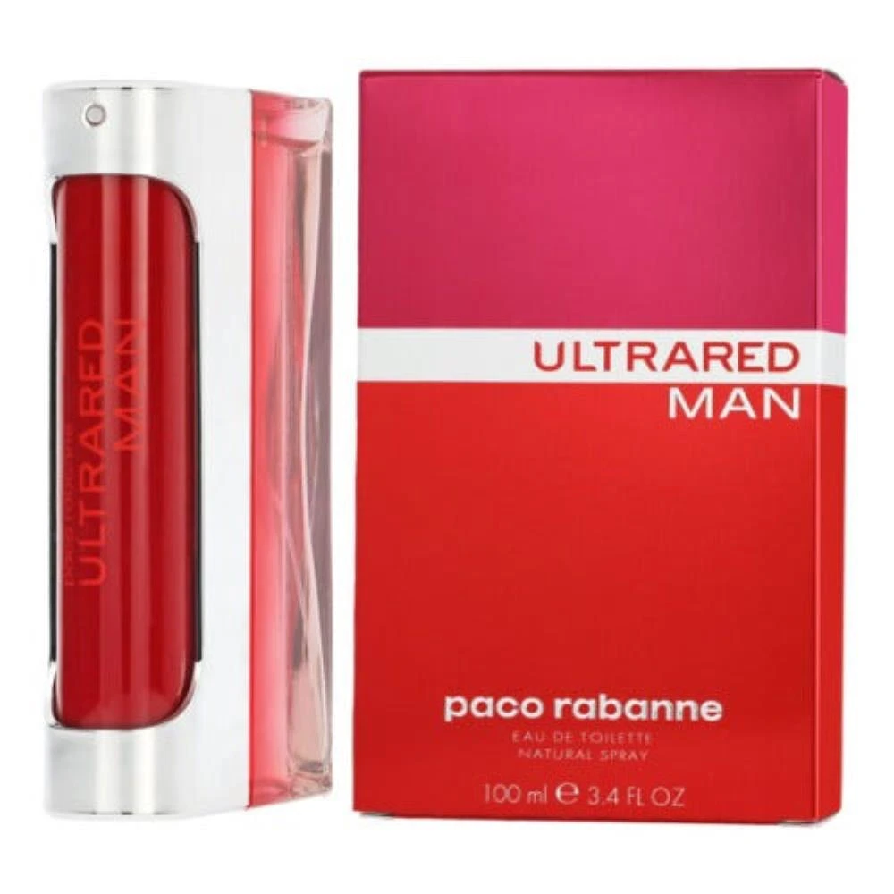 Paco Rabanne Ultrared Eau De Toilette  Men's Cologne 3.4 Oz 1