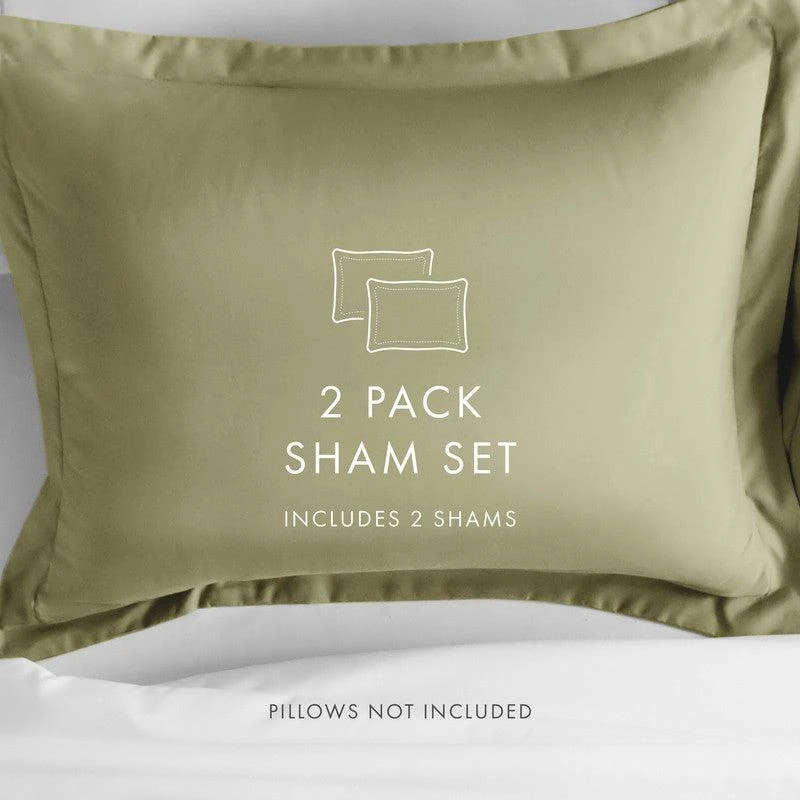 IENJOY HOME Pillow Shams 2-Pack Ultra Soft Microfiber Bedding 2