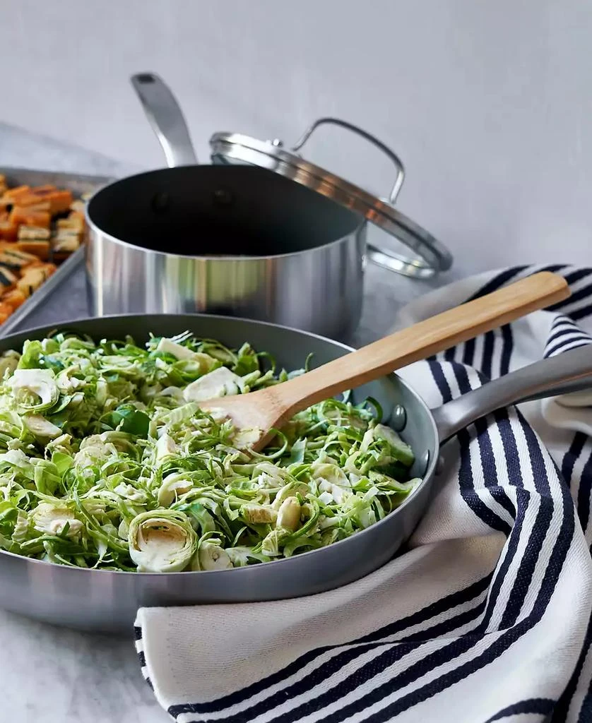 Greenpan Chatham Stainless Ceramic Nonstick 12-Pc. Cookware Set 9