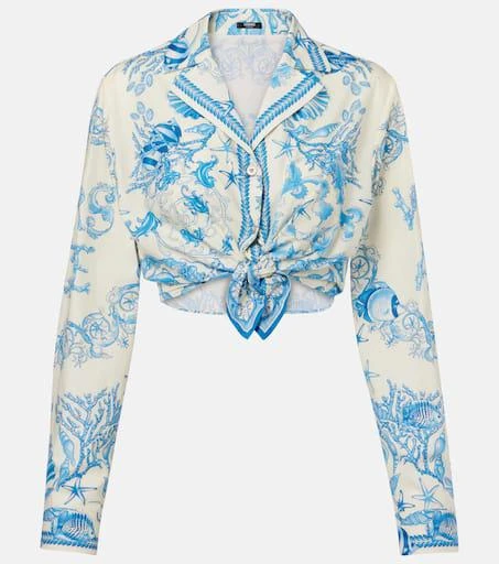 Versace Underwater Barocco crop top 1