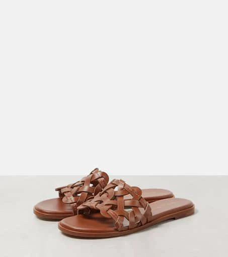 Gianvito Rossi Amalfi leather slides 4