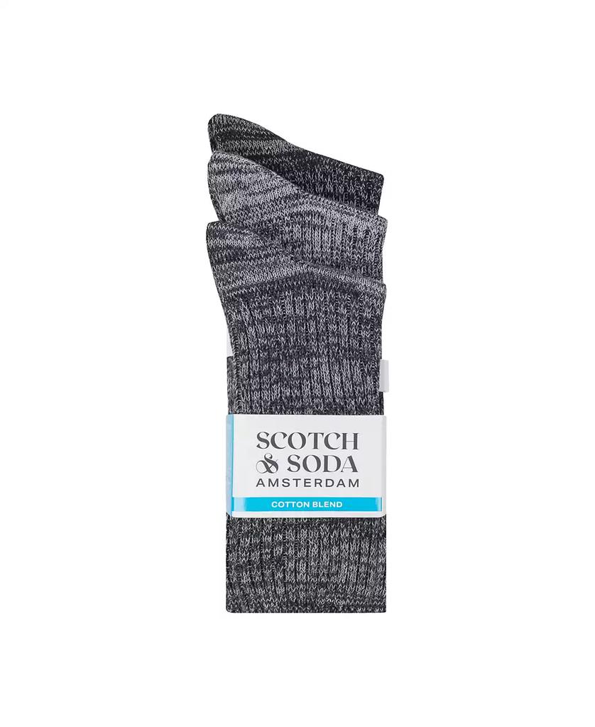 Scotch & Soda Men's 3-Pack Ribbed Crew Dress Socks