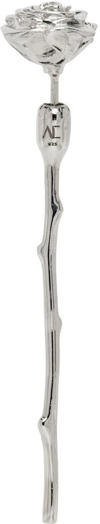 Alan Crocetti Silver Rose Earring 1