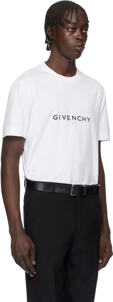 White 'GIVENCHY' Archetype Slim Fit T-shirt – On Sale Now with Up