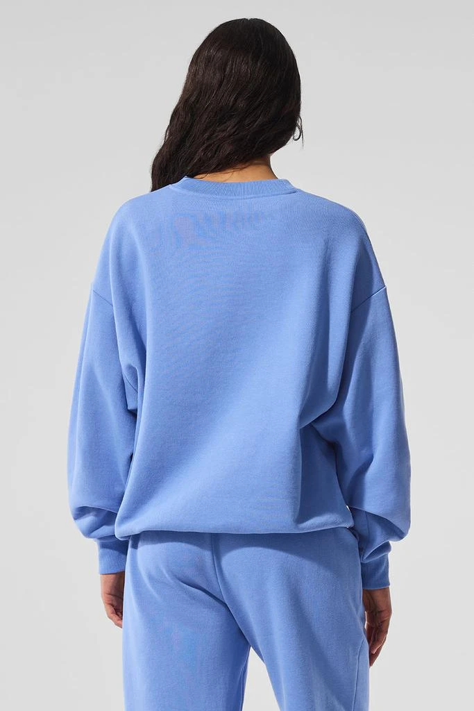 Alo Accolade Crew Neck Pullover - Crystal Clear Blue 2